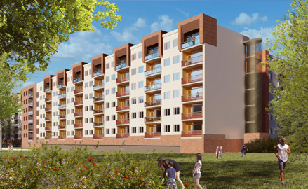 Achterzijde flat